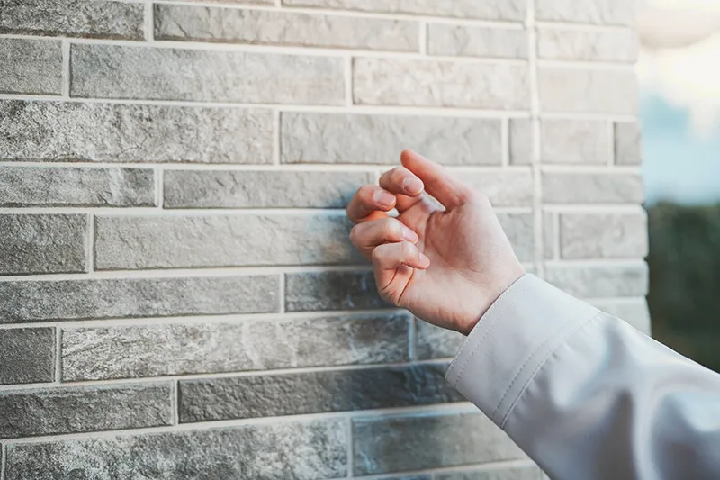 ガラスコーティング施工後の外壁