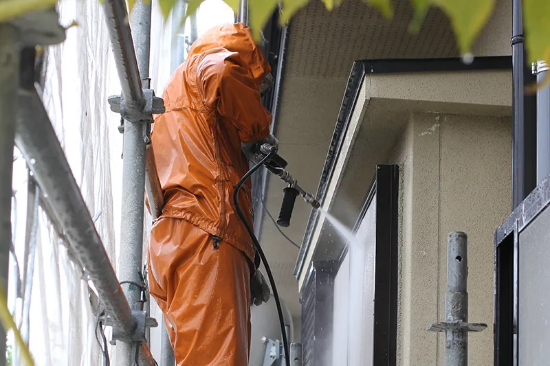 ガラスコーティング施工風景