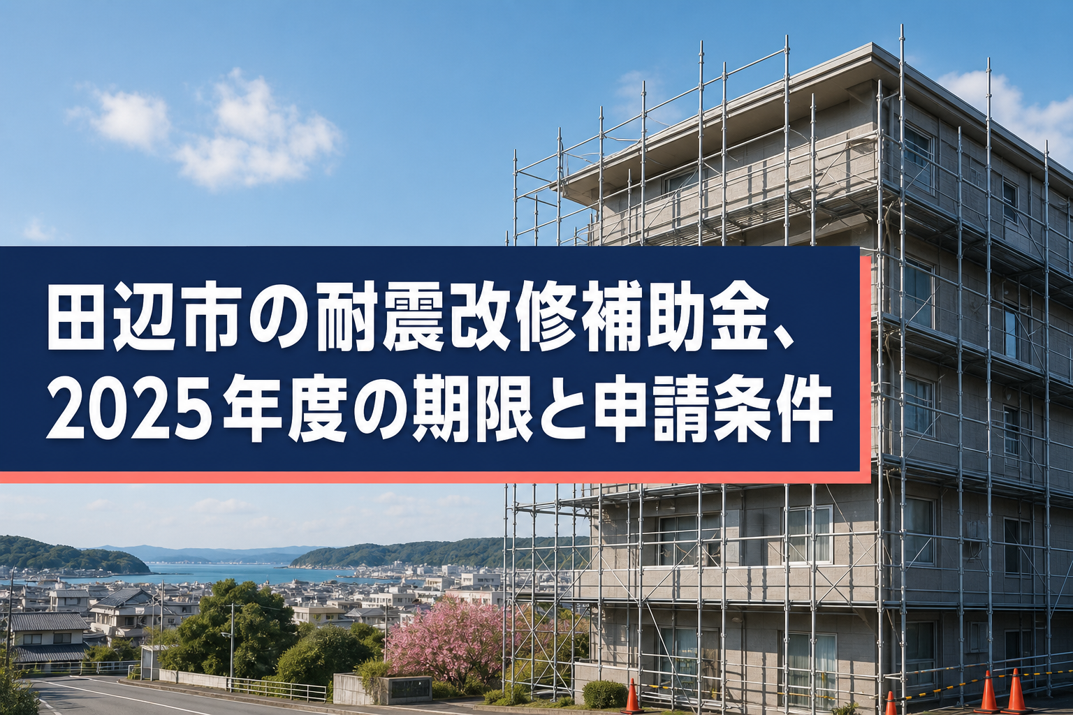 田辺市の耐震改修補助金、2025年度の期限と申請条件