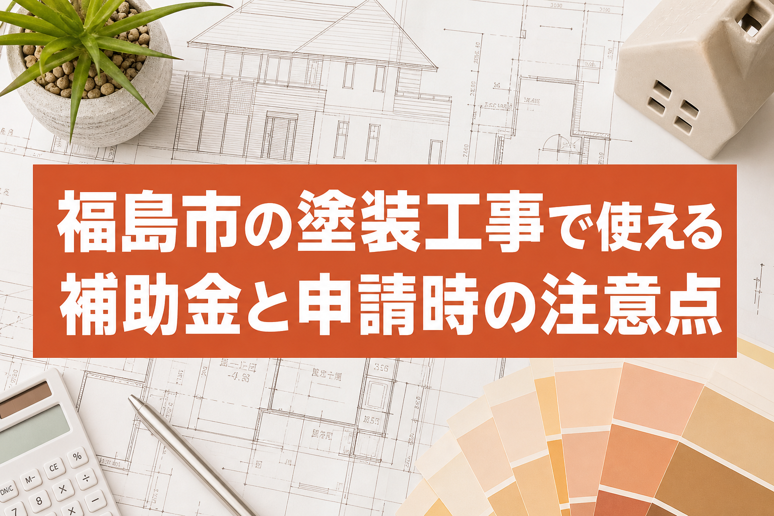 福島市の塗装工事で使える補助金と申請時の注意点