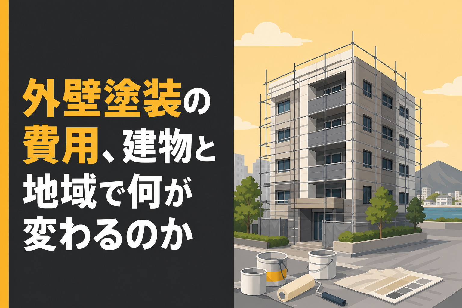 外壁塗装の費用、建物と地域で何が変わるのか