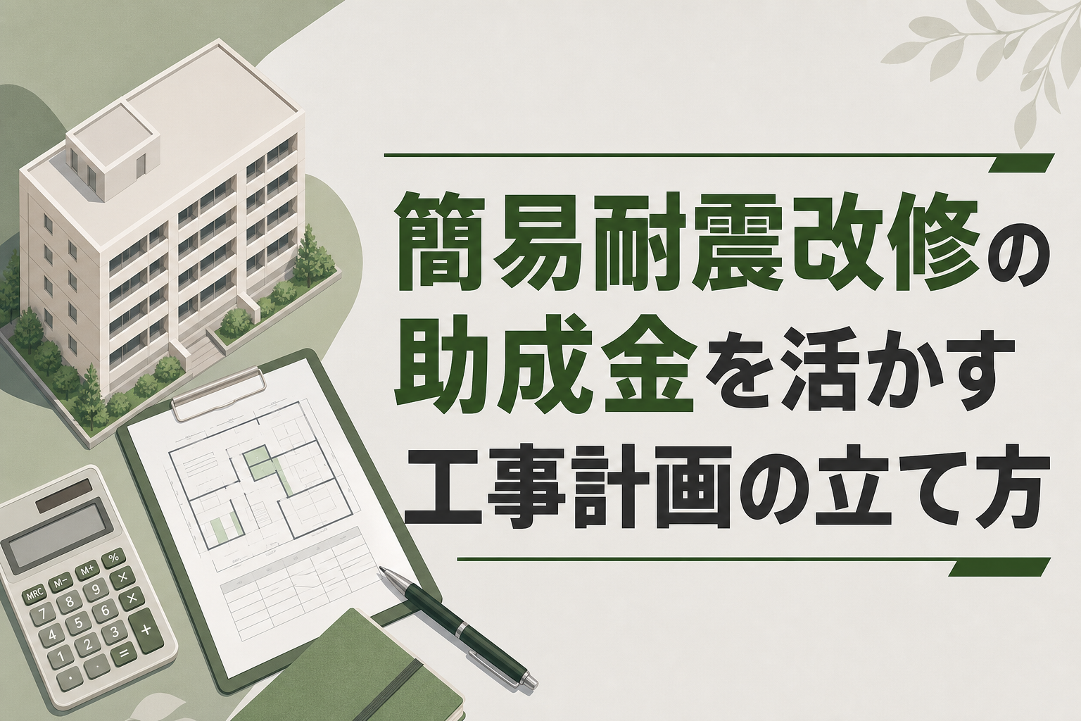 簡易耐震改修の助成金を活かす工事計画の立て方