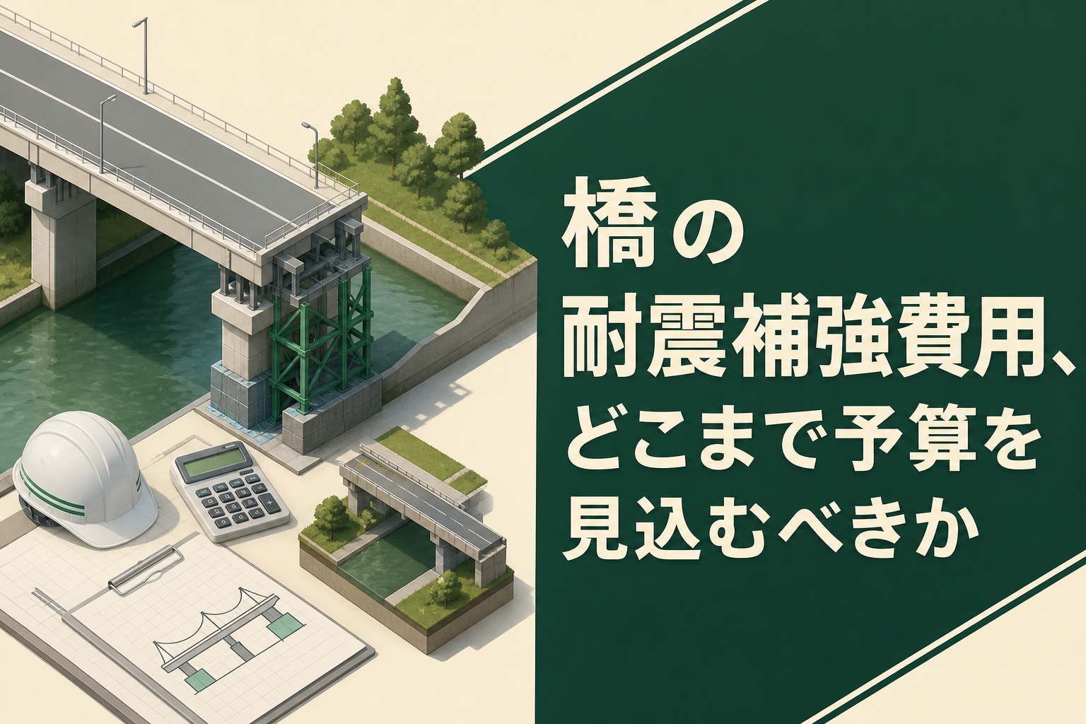 橋の耐震補強費用、どこまで予算を見込むべきか