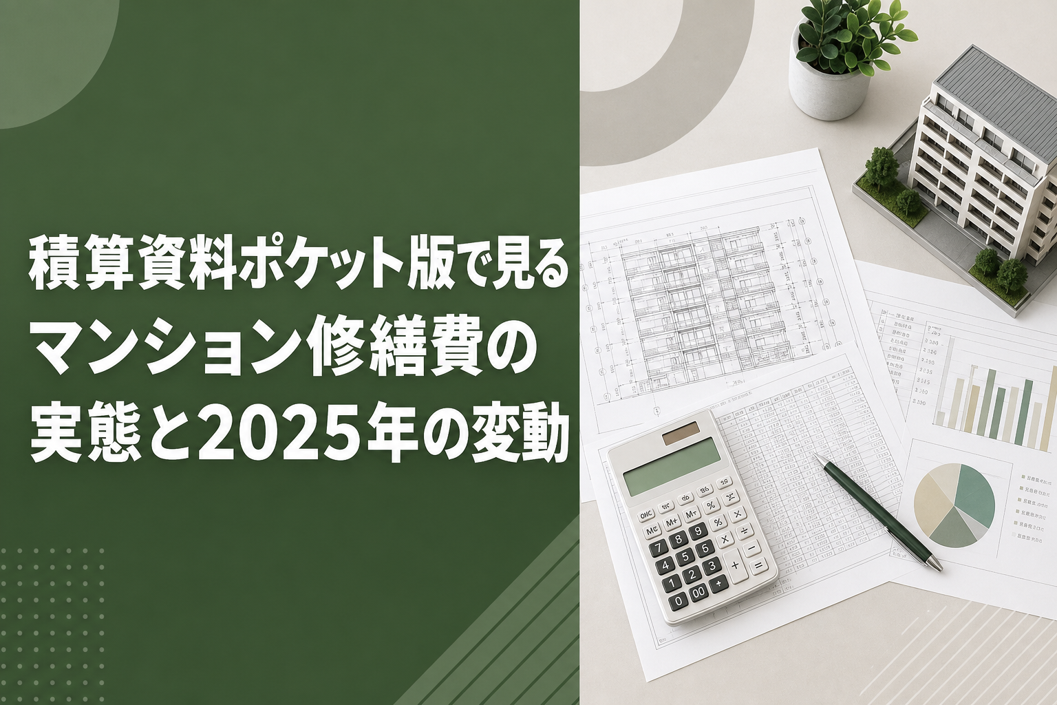 積算資料ポケット版で見るマンション修繕費の実態と2025年の変動