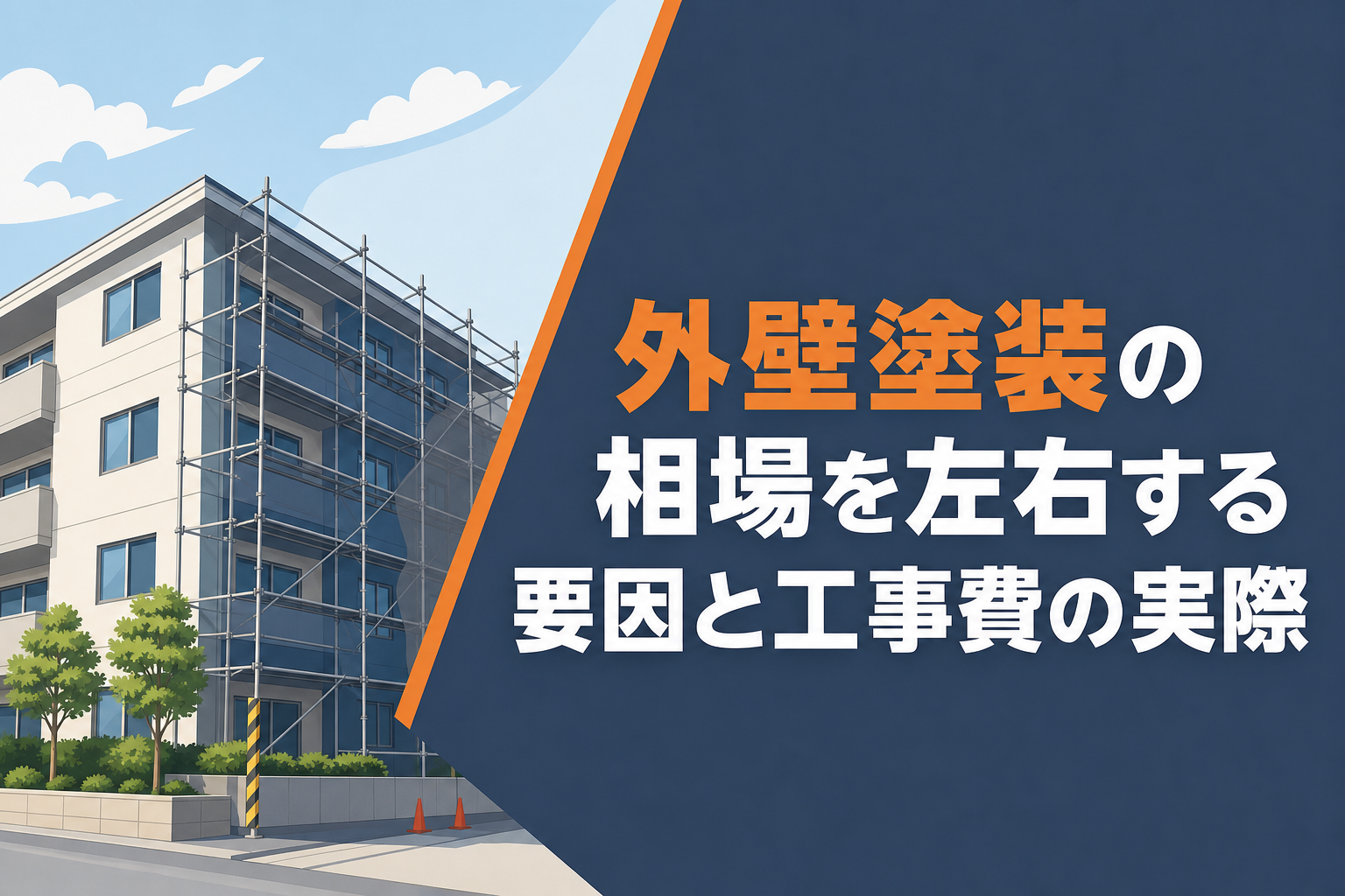 外壁塗装の相場を左右する要因と工事費の実際