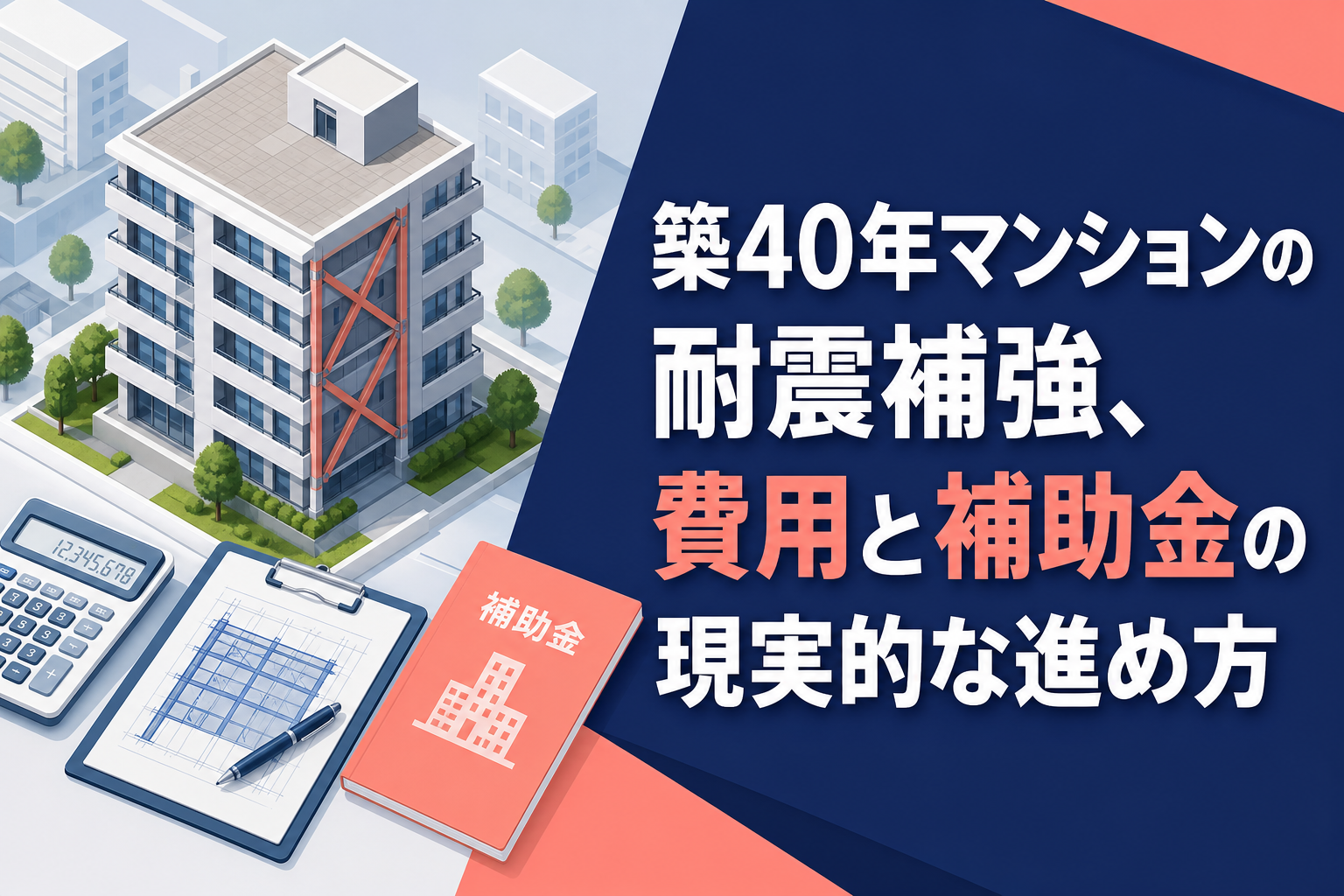 築40年マンションの耐震補強、費用と補助金の現実的な進め方