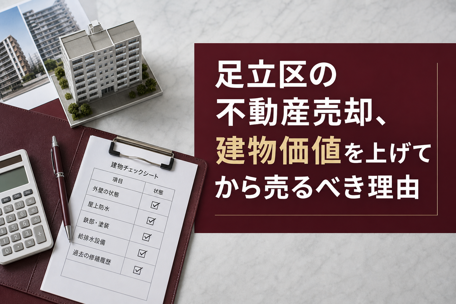 足立区の不動産売却、建物価値を上げてから売るべき理由