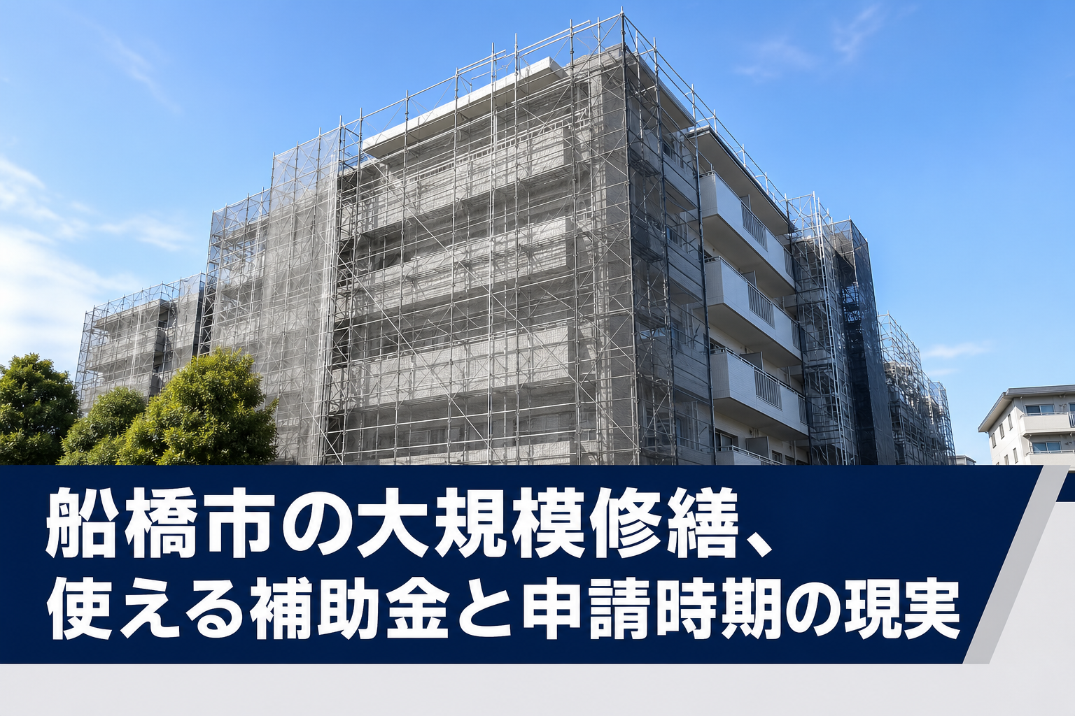 船橋市の大規模修繕、使える補助金と申請時期の現実