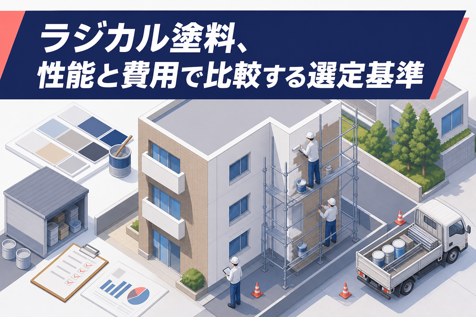ラジカル塗料、性能と費用で比較する選定基準