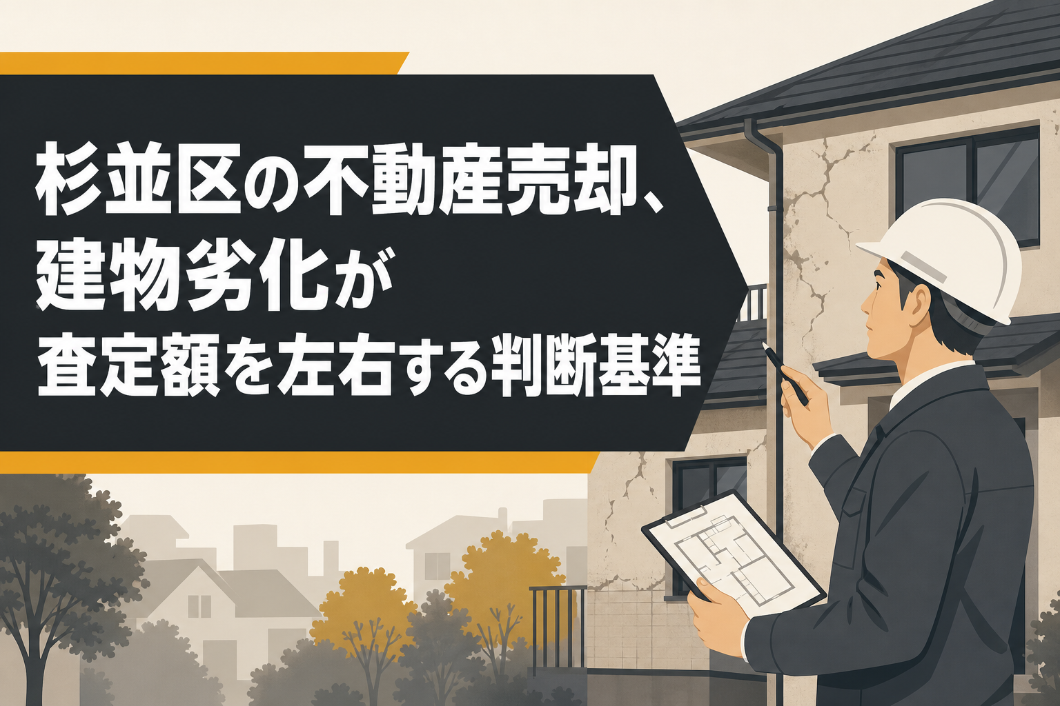 杉並区の不動産売却、建物劣化が査定額を左右する判断基準