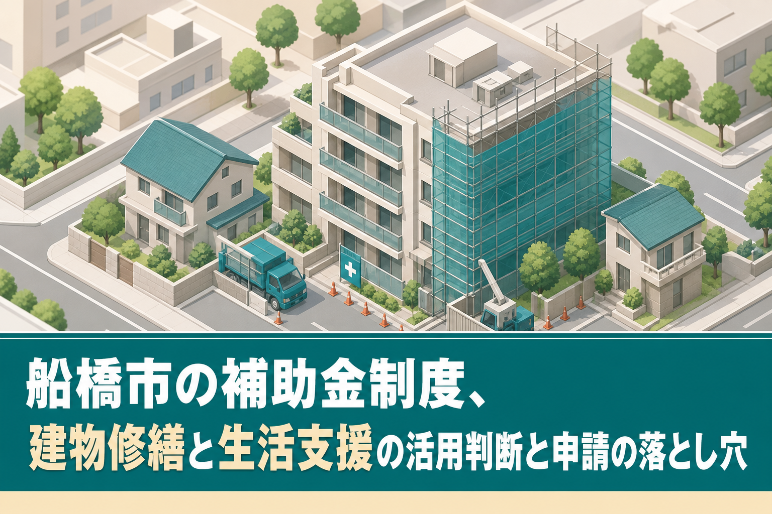 船橋市の補助金制度、建物修繕と生活支援の活用判断と申請の落とし穴