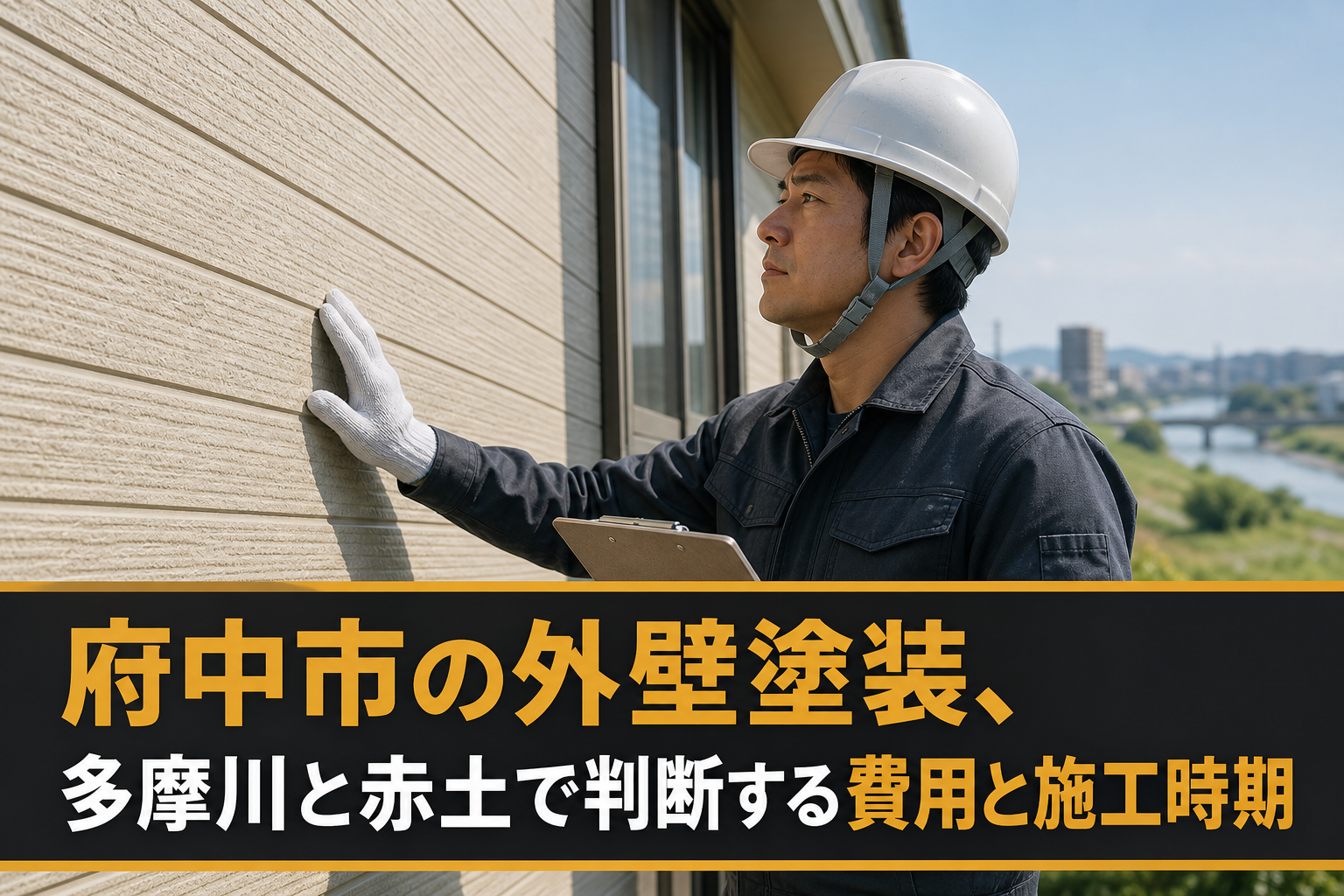 府中市の外壁塗装、多摩川と赤土で判断する費用と施工時期