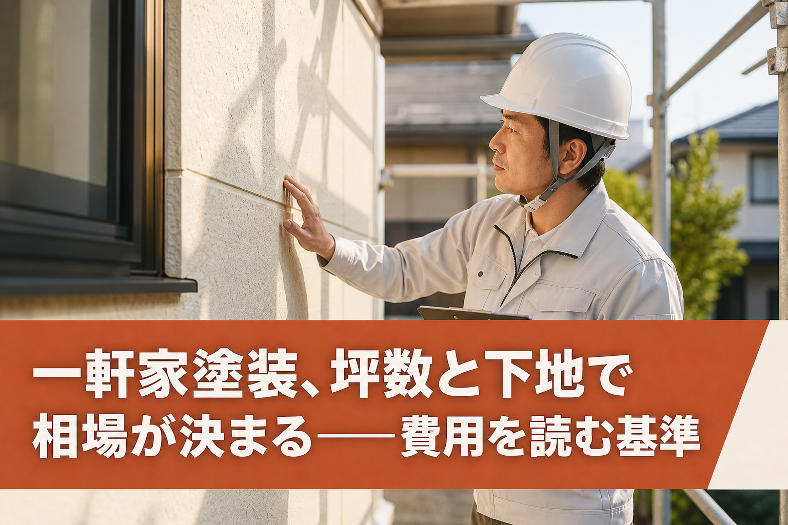 一軒家塗装、坪数と下地で相場が決まる——費用を読む基準