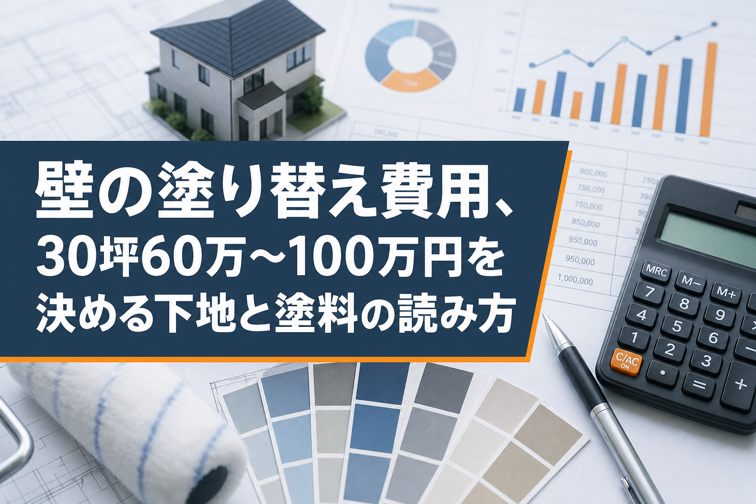 壁の塗り替え費用、30坪60万〜100万円を決める下地と塗料の読み方
