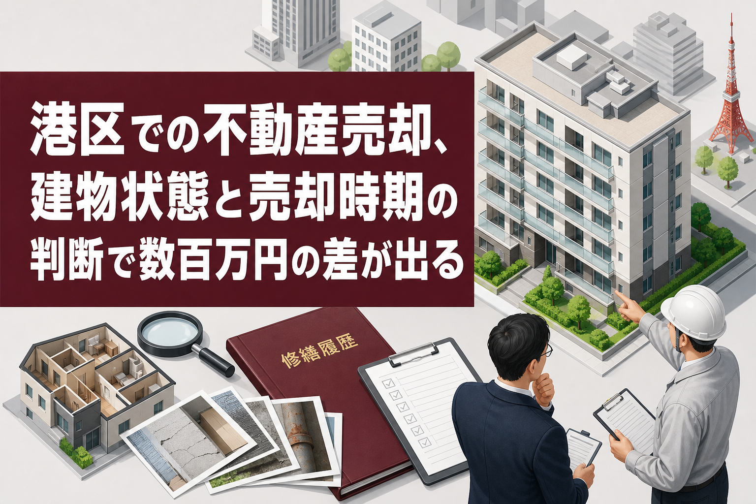 港区での不動産売却、建物状態と売却時期の判断で数百万円の差が出る
