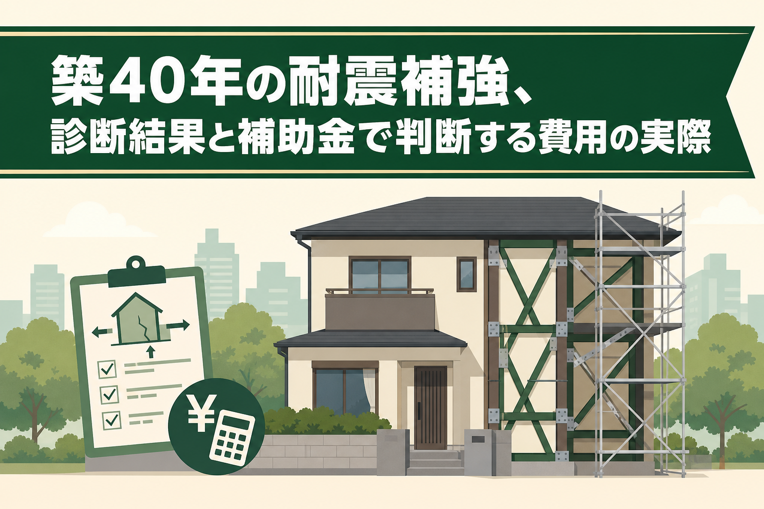 築40年の耐震補強、診断結果と補助金で判断する費用の実際
