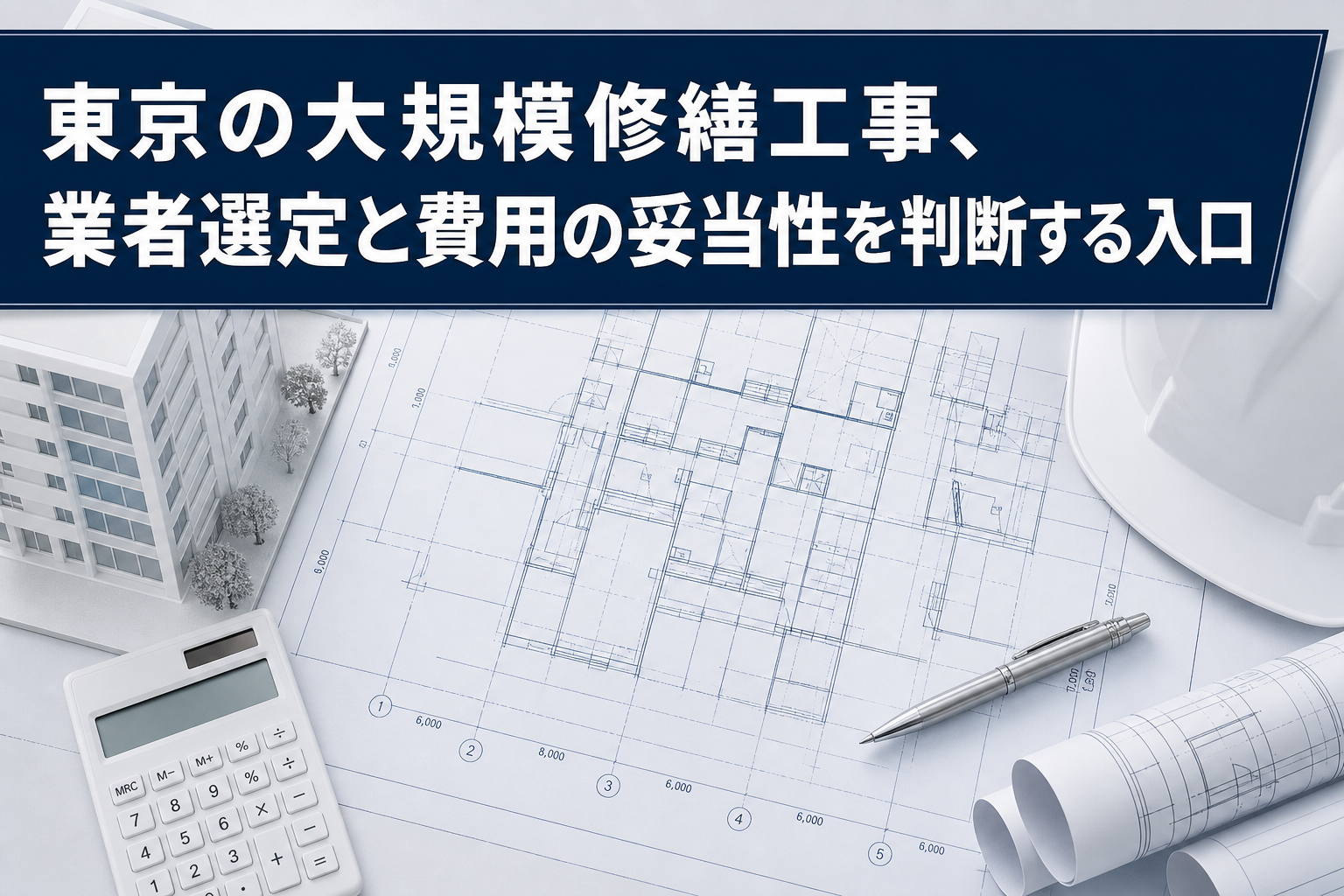 東京の大規模修繕工事、業者選定と費用の妥当性を判断する入口
