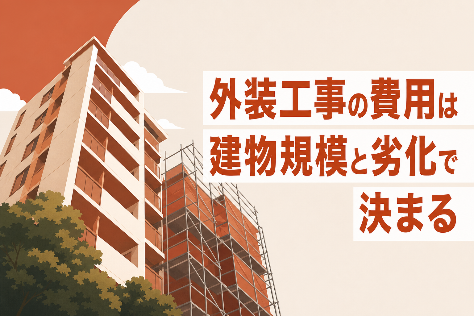外装工事の費用は建物規模と劣化で決まる——相場の読み方と判断基準